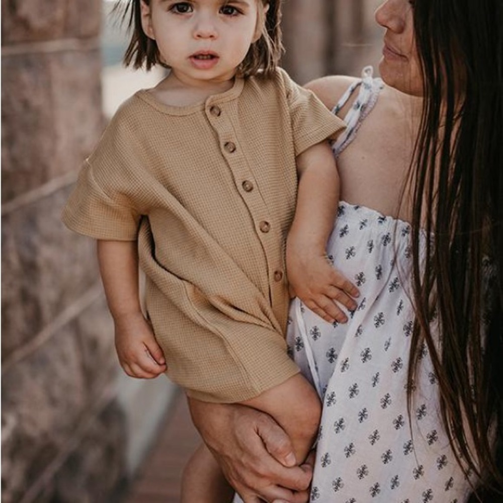 The Simple Folk | The Explorer Playsuit - Olive
